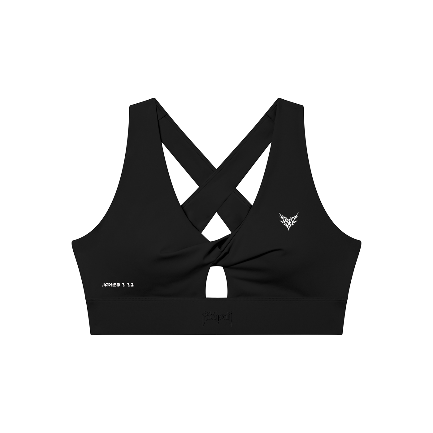 Women's Twist Front V-Neck Sports Bra
