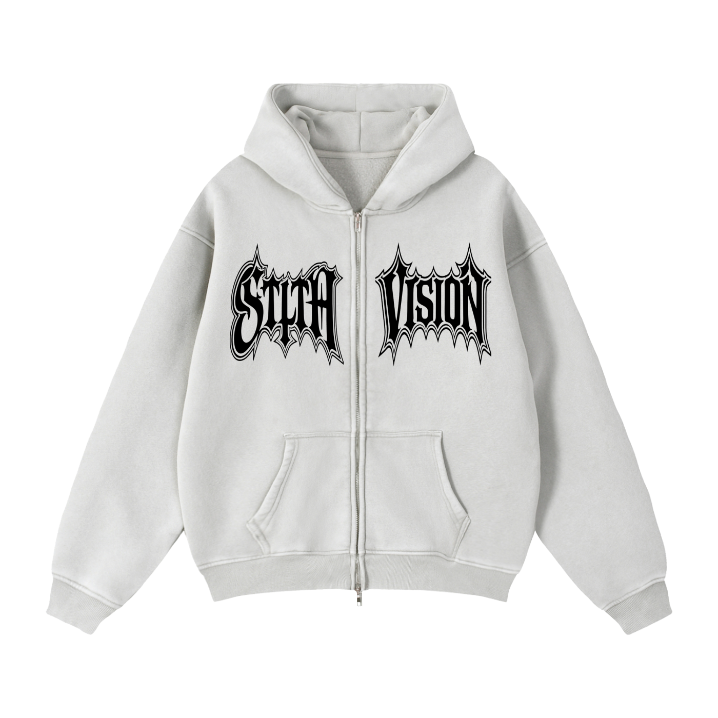 Zip-Through Stlth Jesus Hoodie