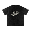 Snow Washed Oversized Cotton T-Shirt