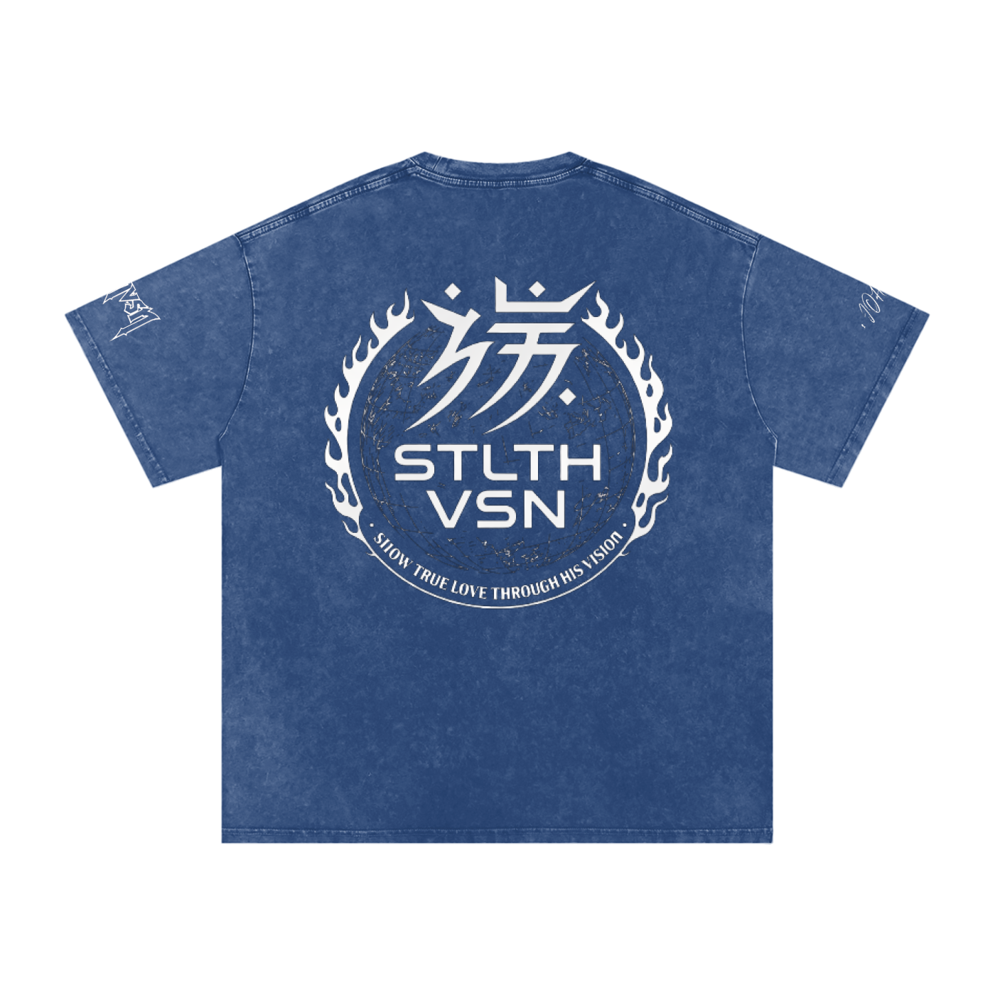 Snow Washed Oversized Cotton T-Shirt