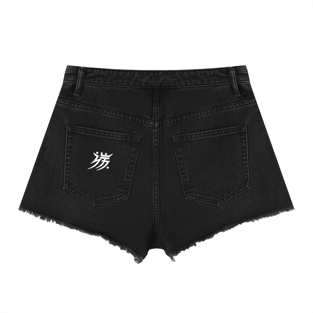 Women’s Vintage Wash High Rise Denim Shorts