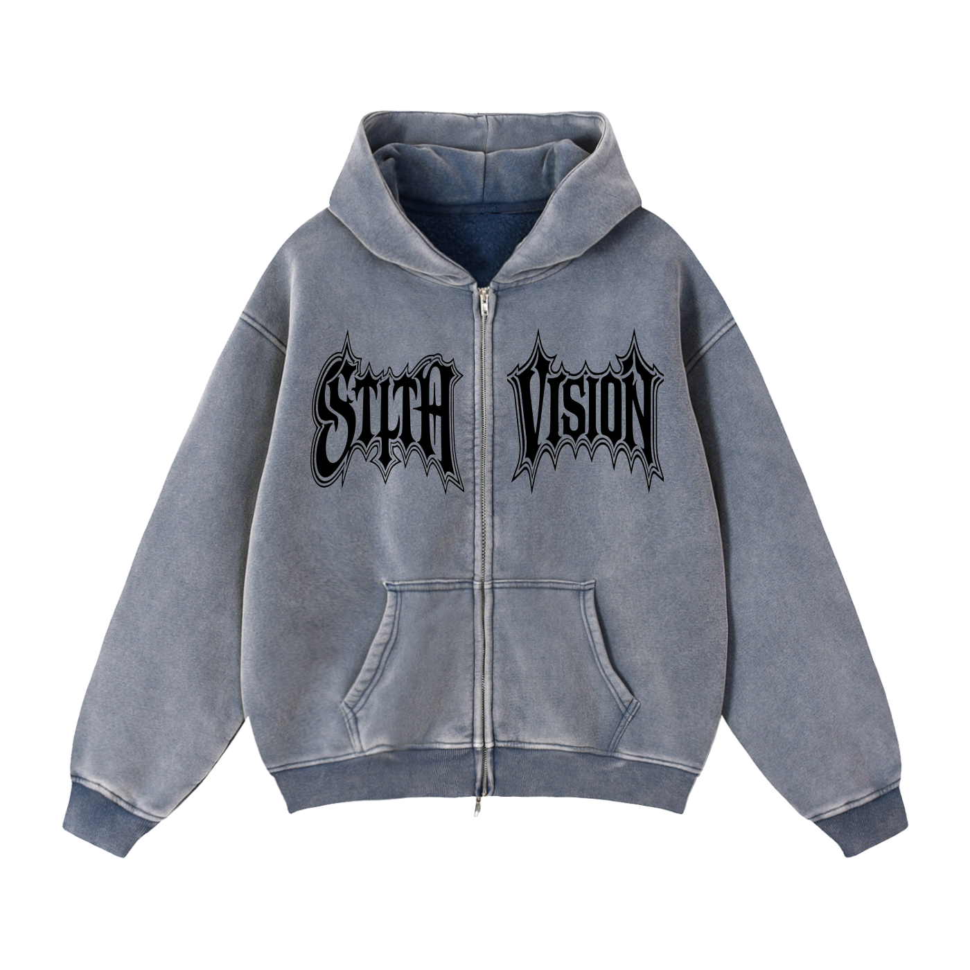 Zip-Through Stlth Jesus Hoodie