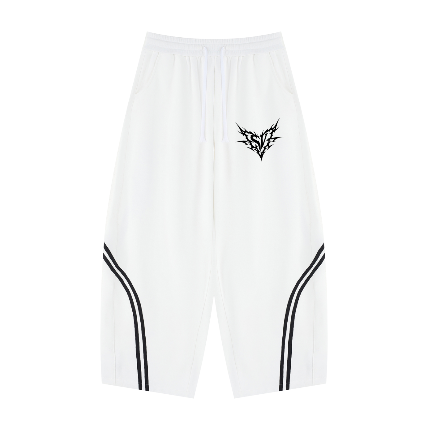 Unisex Wide Leg Piping Sweatpants