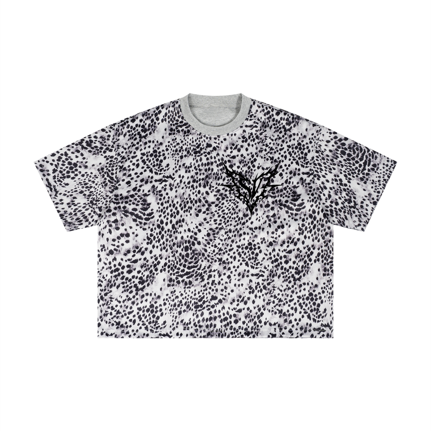 Unisex Leopard Print Boxy T-Shirt