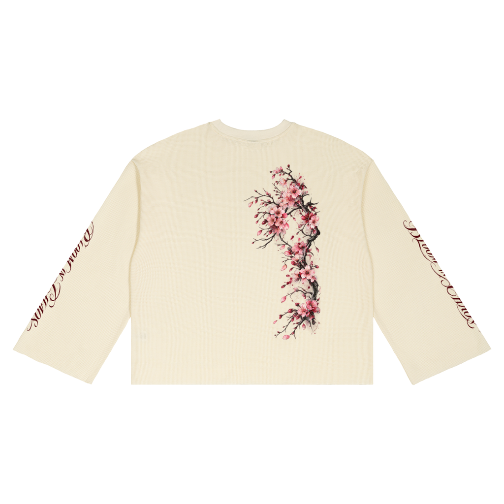 Blossom Waffle Raw Edge T-Shirt