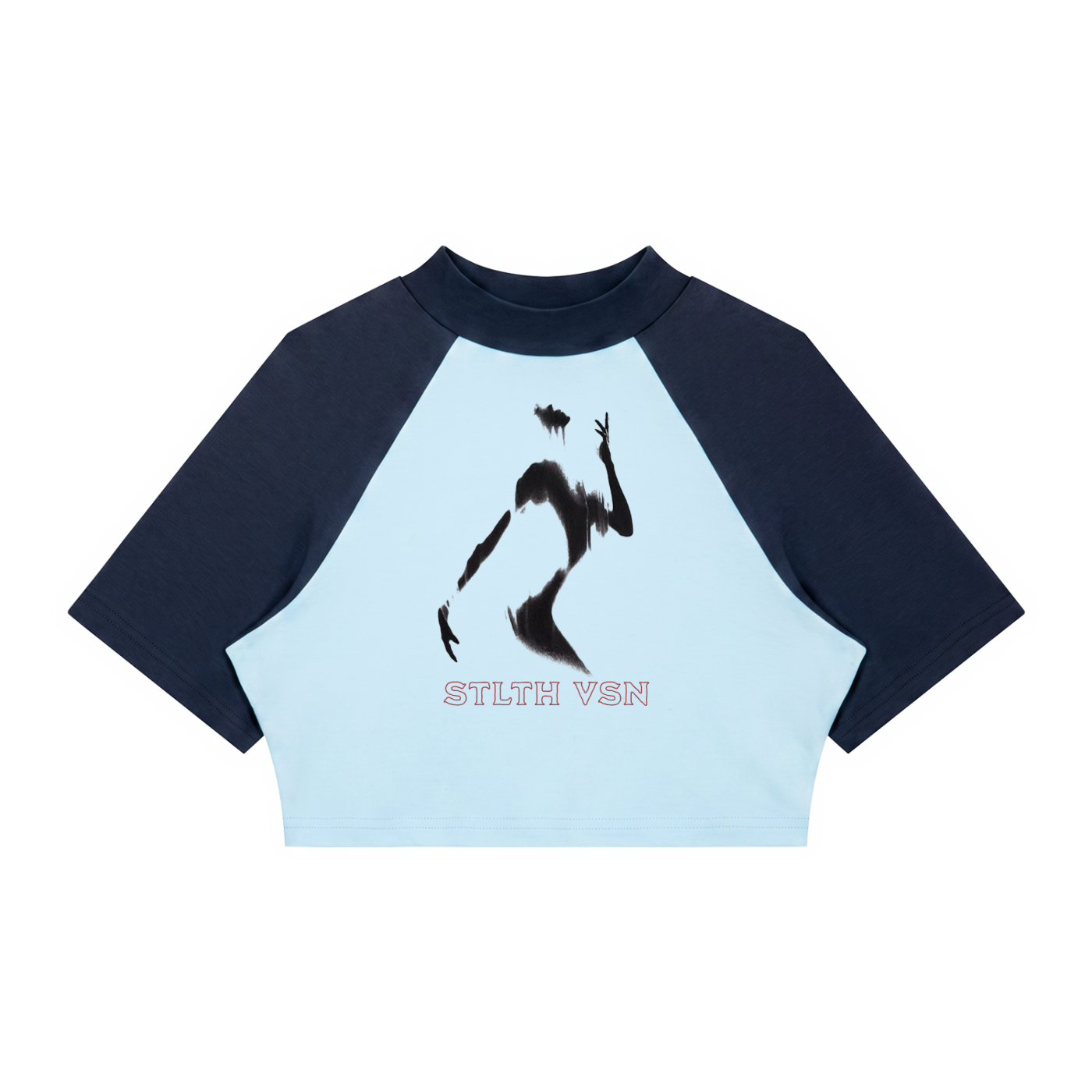 Women’s Color Block Raglan Crop T-Shirt