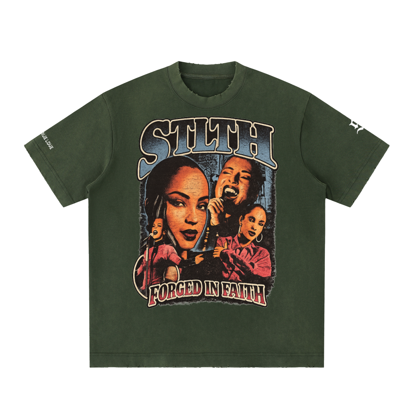 SDE Vintage Washed Frayed T-Shirt