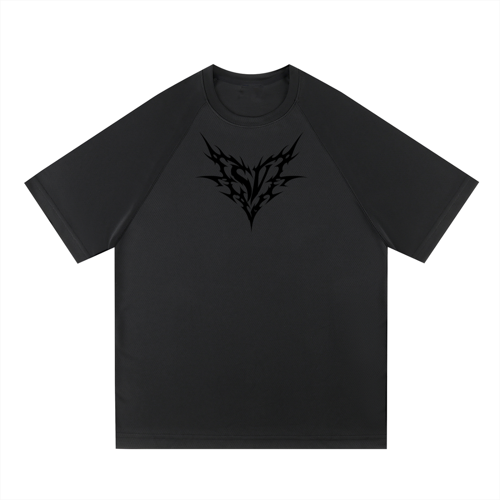 Raglan Sleeve Mesh T-Shirt