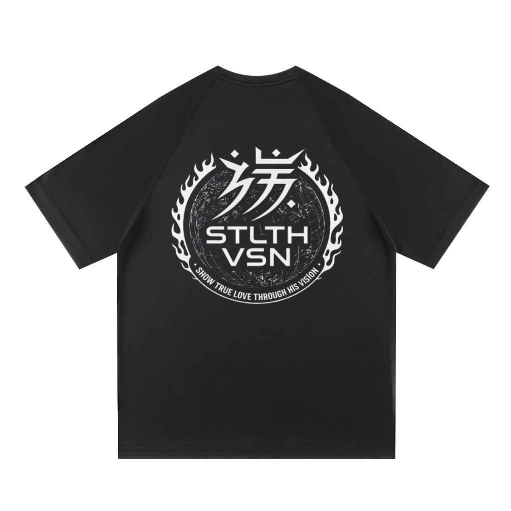 Raglan Sleeve Mesh T-Shirt