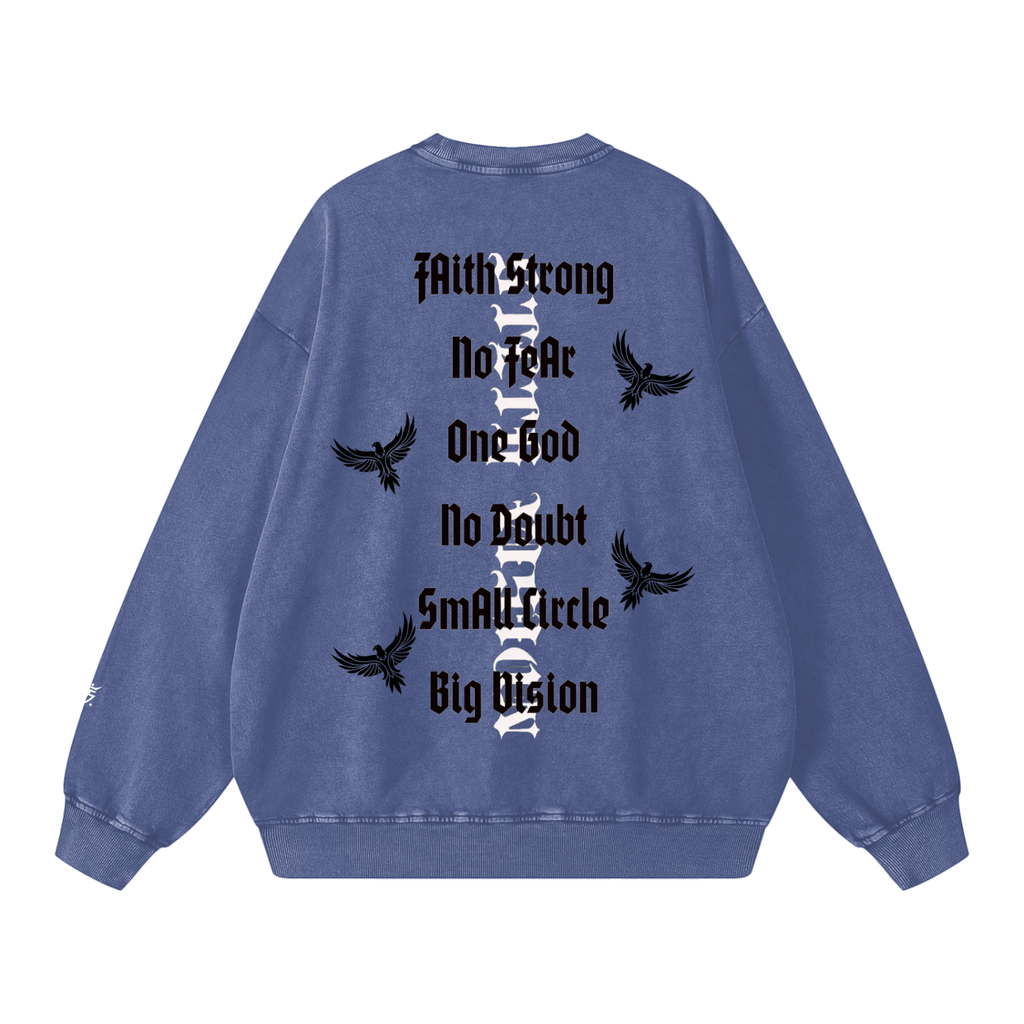 Snow Washed Oversized Sweatshirt