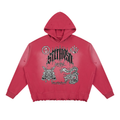 Tranquil Sunfade Ripped Boxy Hoodie