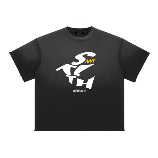 Sun Fade Raw Edge T-Shirt