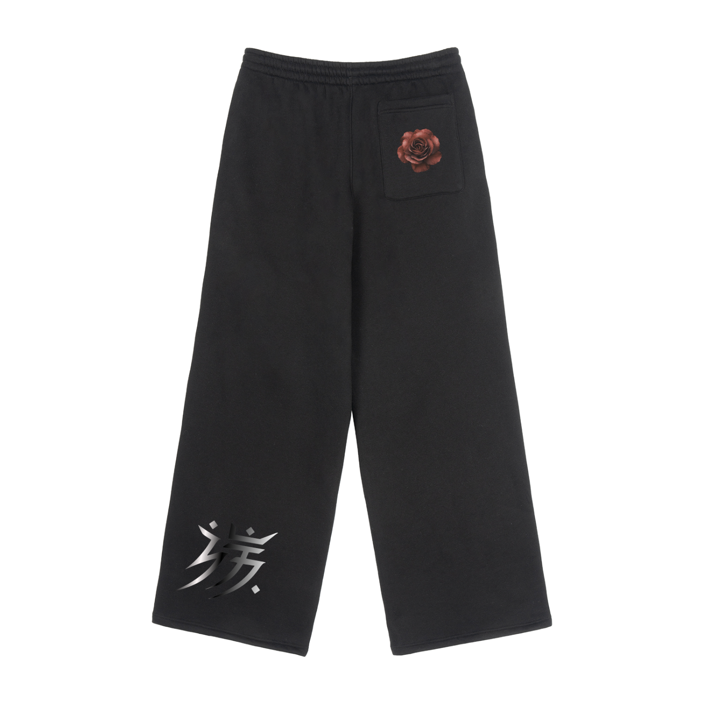 Fleece Drawstring Straight-Leg Sweatpants