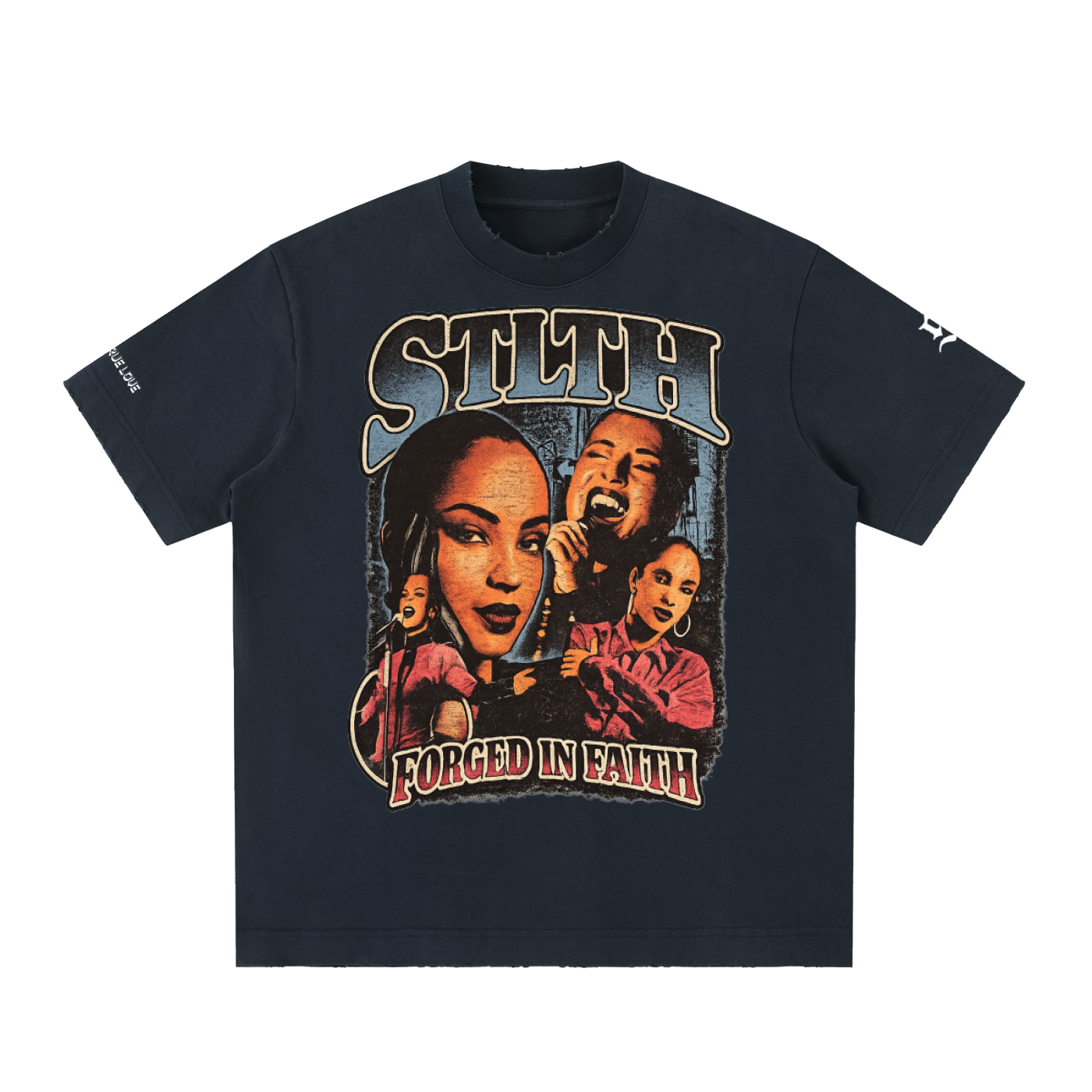 SDE Vintage Washed Frayed T-Shirt