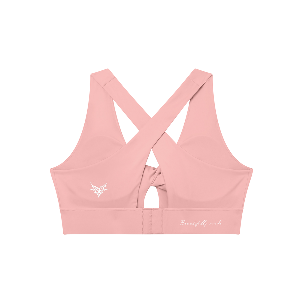Women's Twist Front V-Neck Sports Bra