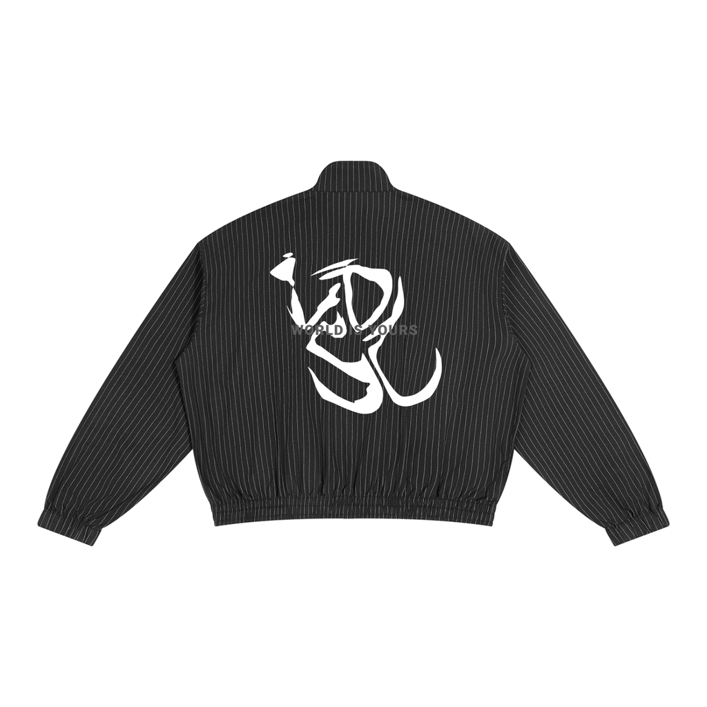 Unisex Striped Full-Zip Track Jacket