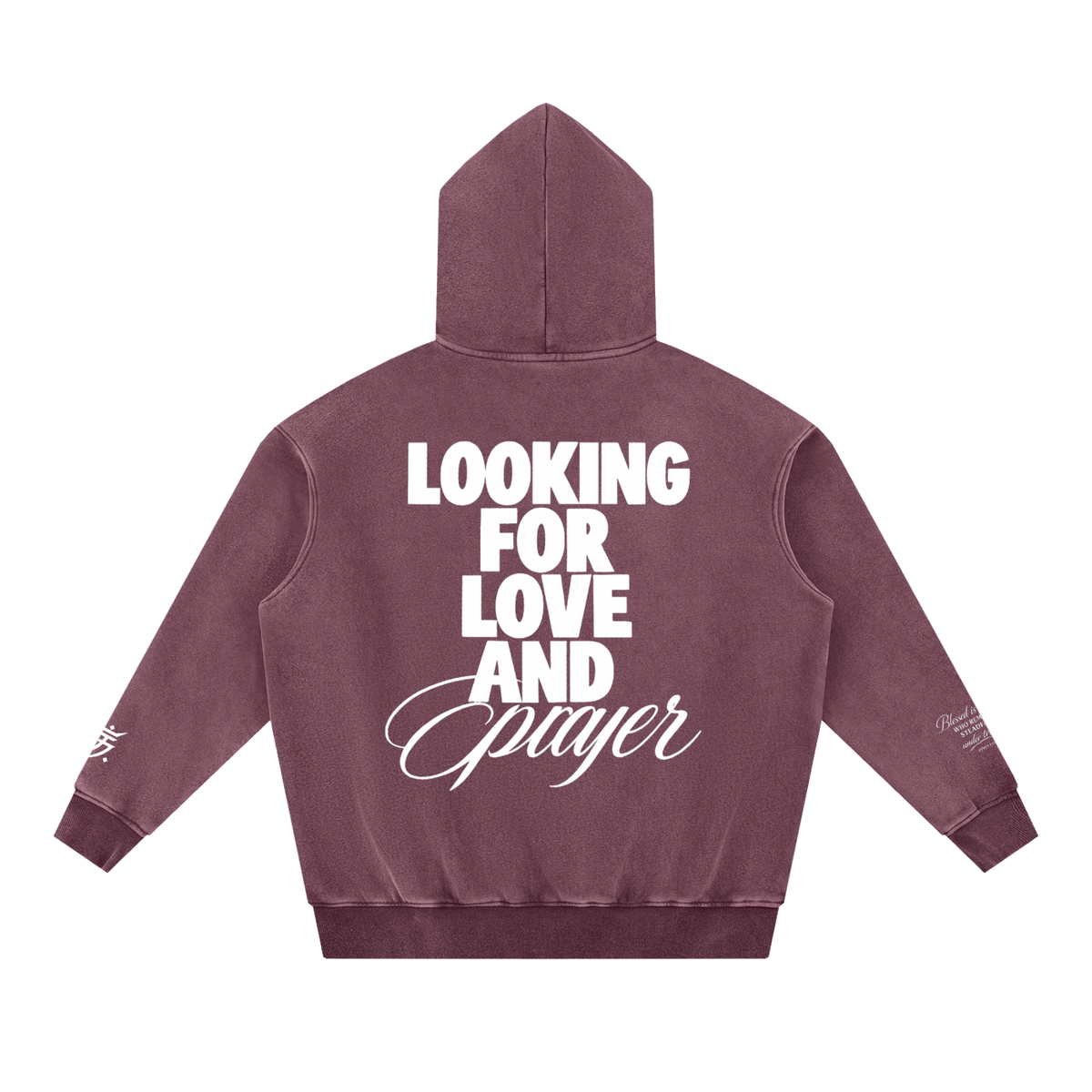 SV27 BLESSED  Snow Wash Fleece Oversize Hoodie