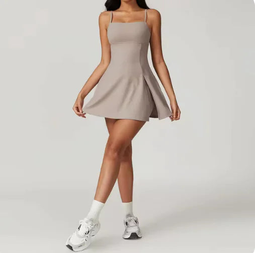 STLTH Backless Yoga Romper with Padded Sports Bra