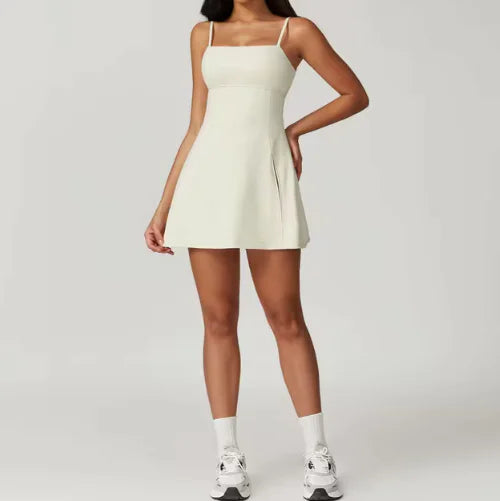 STLTH Backless Yoga Romper with Padded Sports Bra